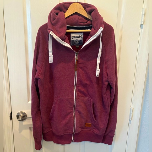 yazubi Other - Yazubi men’s XL maroon hooded sweatshirt jacket
